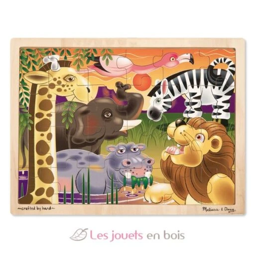 Puzzlespiel Afrikanische Steppe - Melissa & Doug -Brettspiele Angebote 12937 melissa and doug puzzle safari plaines africaines puzzle en bois enfant